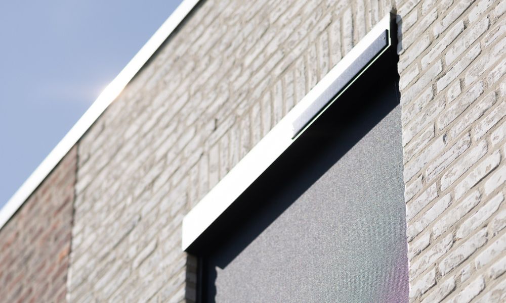 Store Solaire extérieur Harol - voorzetscreen Harol op zonne-energie - Screen buitenzonwering